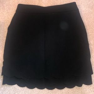 Loft Scalloped Pencil Skirt